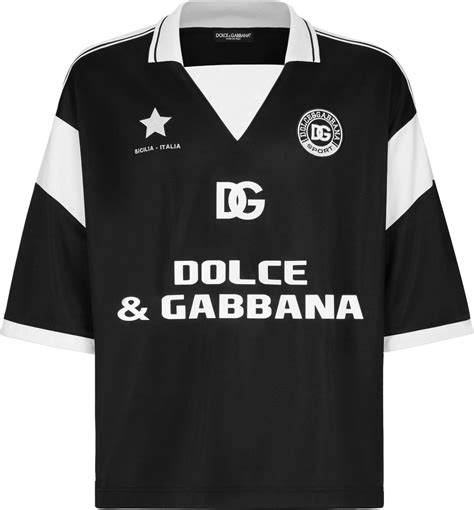 soccer jersey dolce gabbana|Dolce & Gabbana Black & White Soccer Jersey .